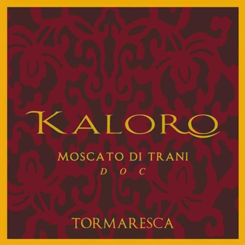 Tormaresca Moscato di Trani Kaloro 2009 Front Label