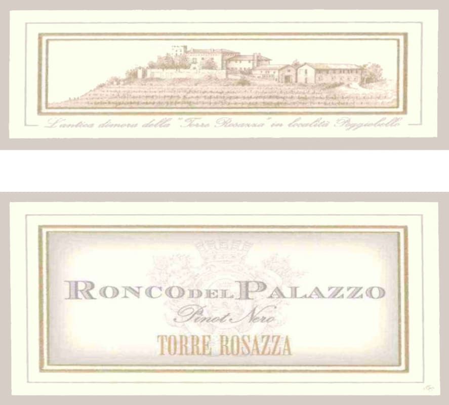 Torre Rosazza Colli Orientali del Friuli Ronco del Palazzo Pinot Nero 2001 Front Label