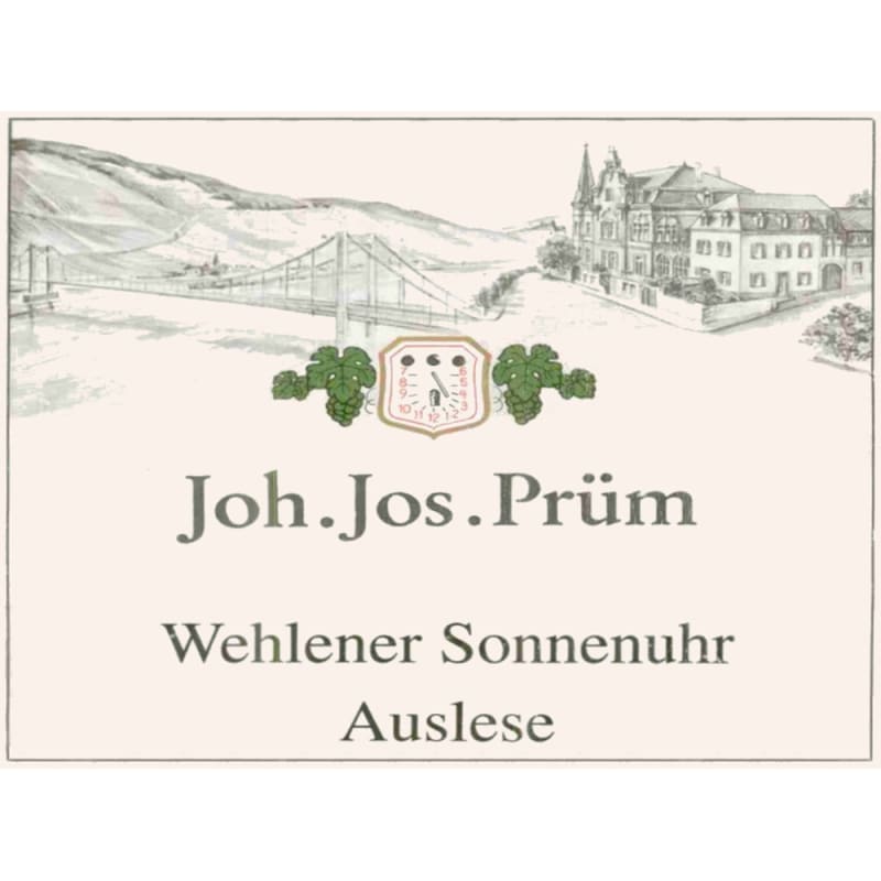 Joh. Jos. Prüm Wehlener Sonnenuhr Riesling Auslese (375ML half-bottle) 2014 Front Label