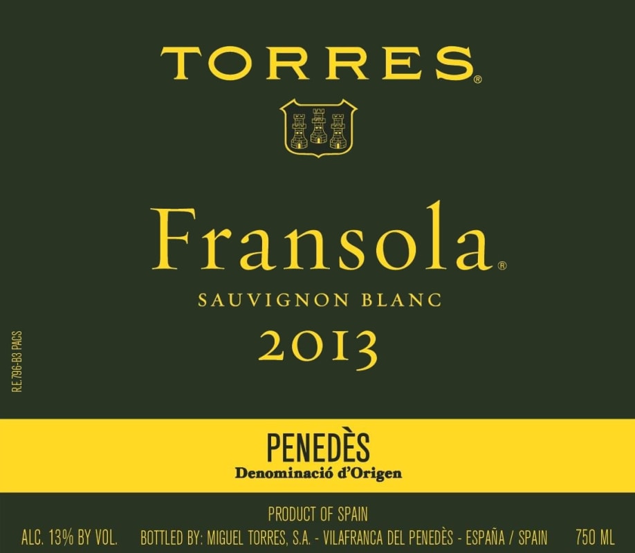 Torres Fransola Sauvignon Blanc 2013 Front Label