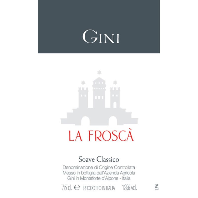 Gini Soave Classico La Frosca 2014 Front Label