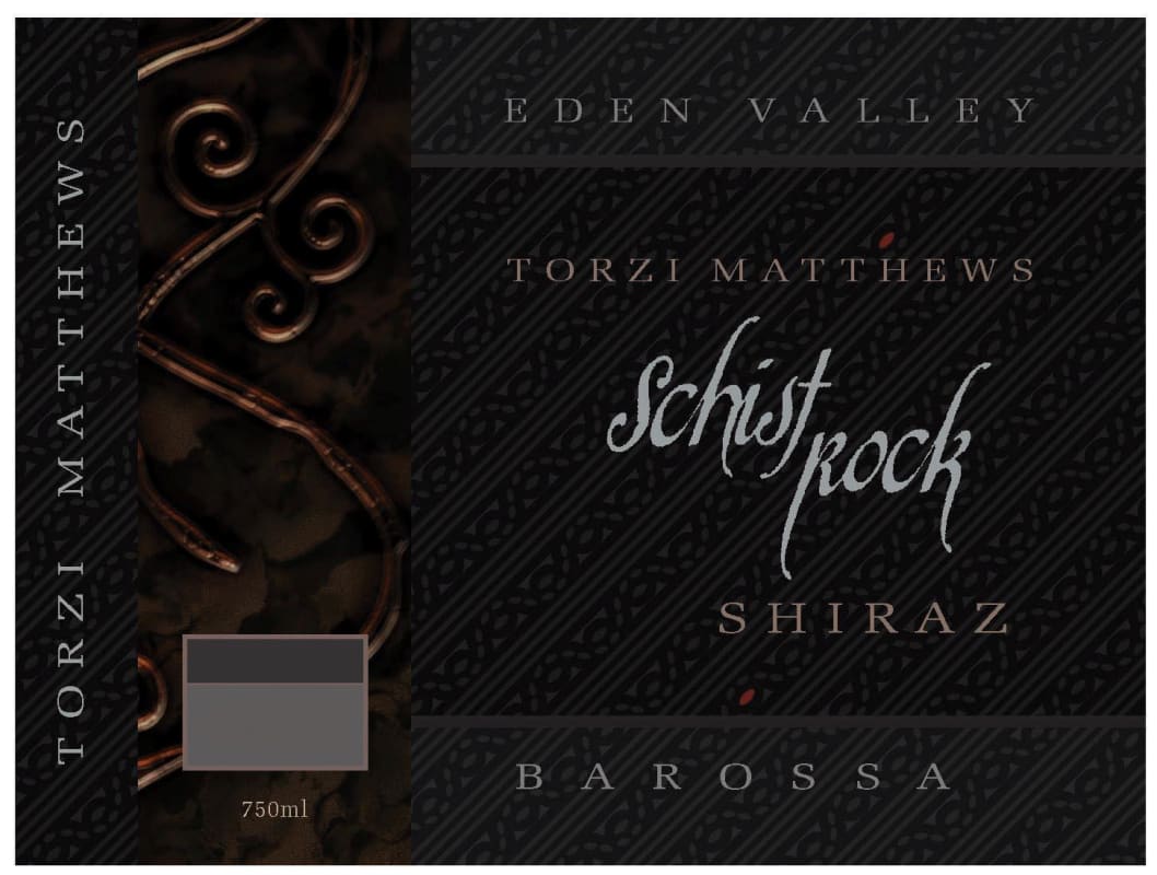 Torzi Matthews Schist Rock Shiraz 2012 Front Label