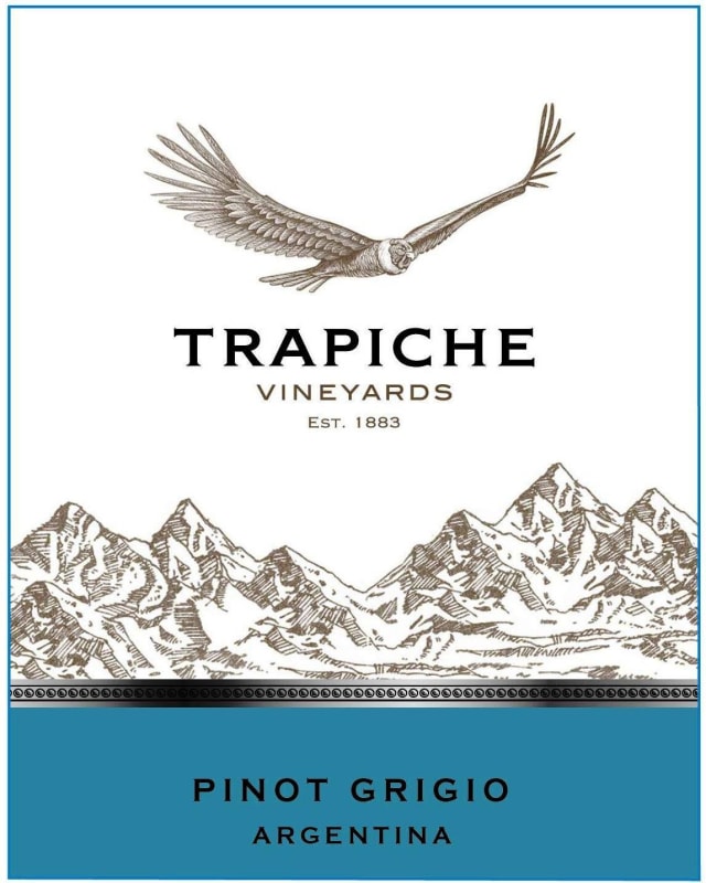Trapiche Pinot Grigio 2014 Front Label