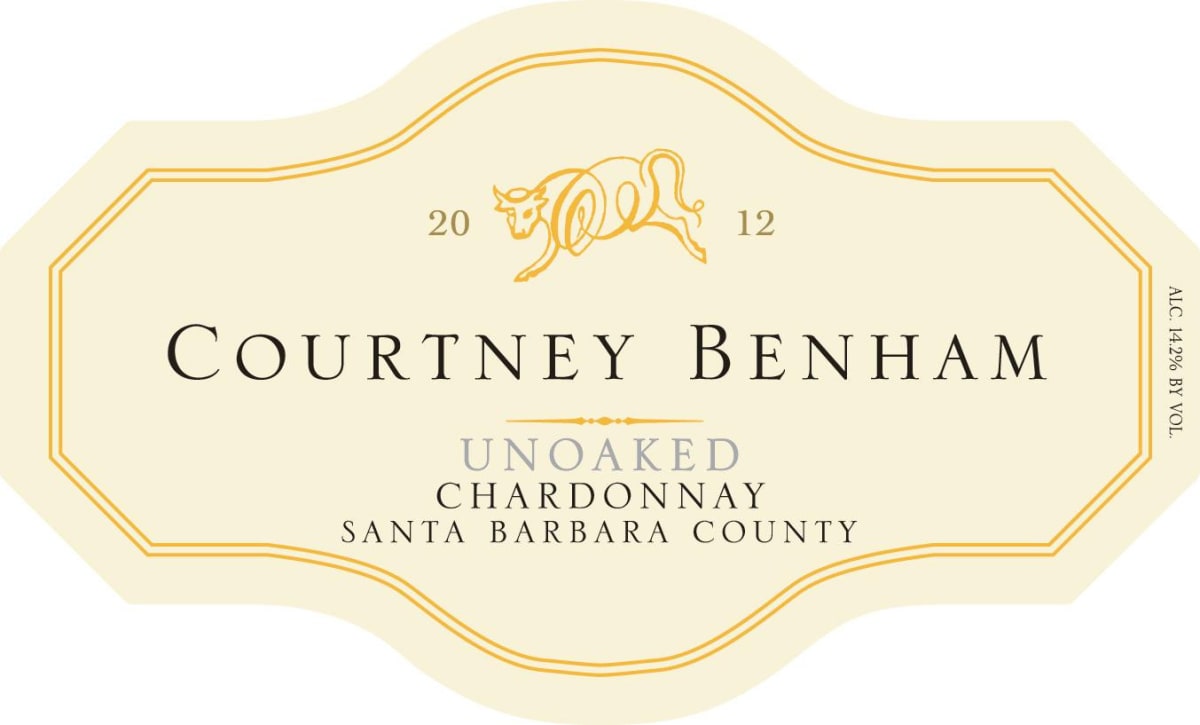 Courtney Benham Unoaked Chardonnay 2012 Front Label