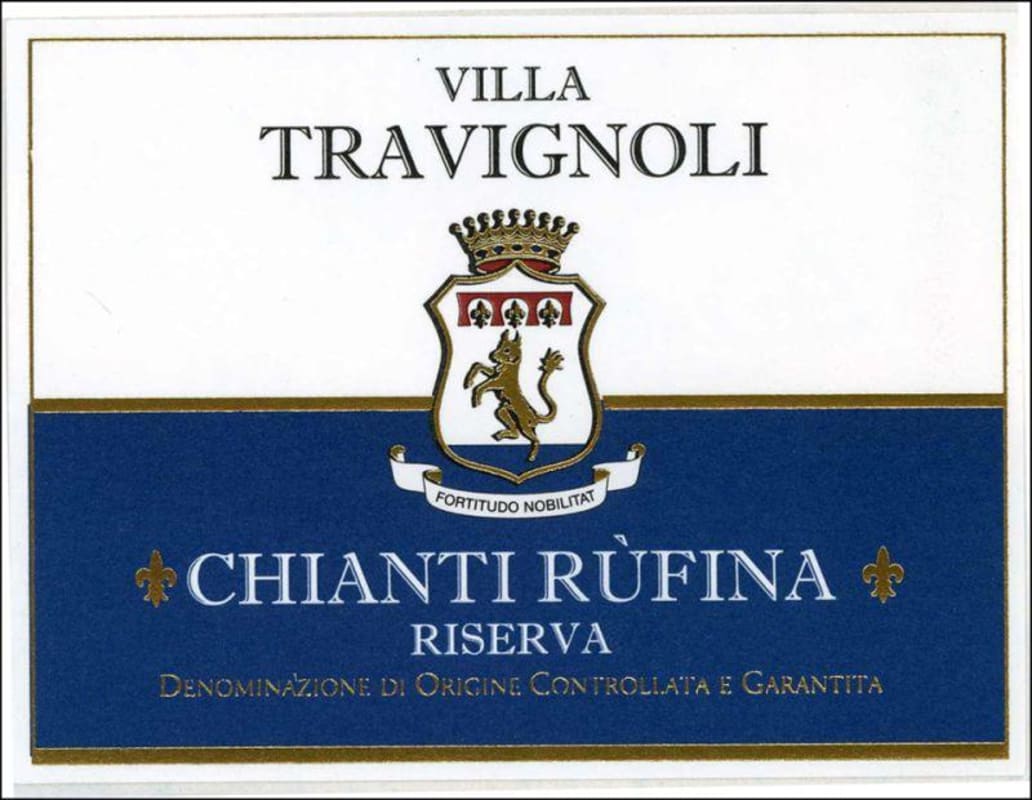 Villa Travignoli Chianti Rufina Riserva 2008 Front Label