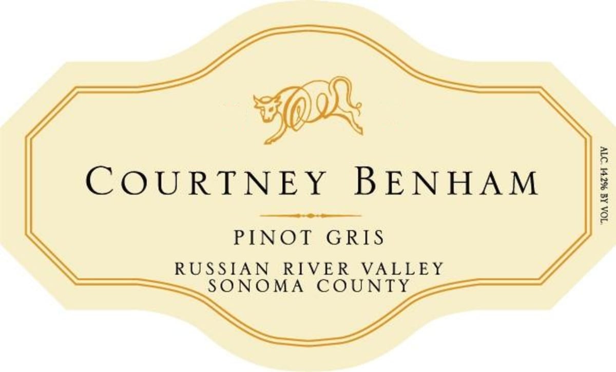 Courtney Benham Pinot Gris 2014 Front Label