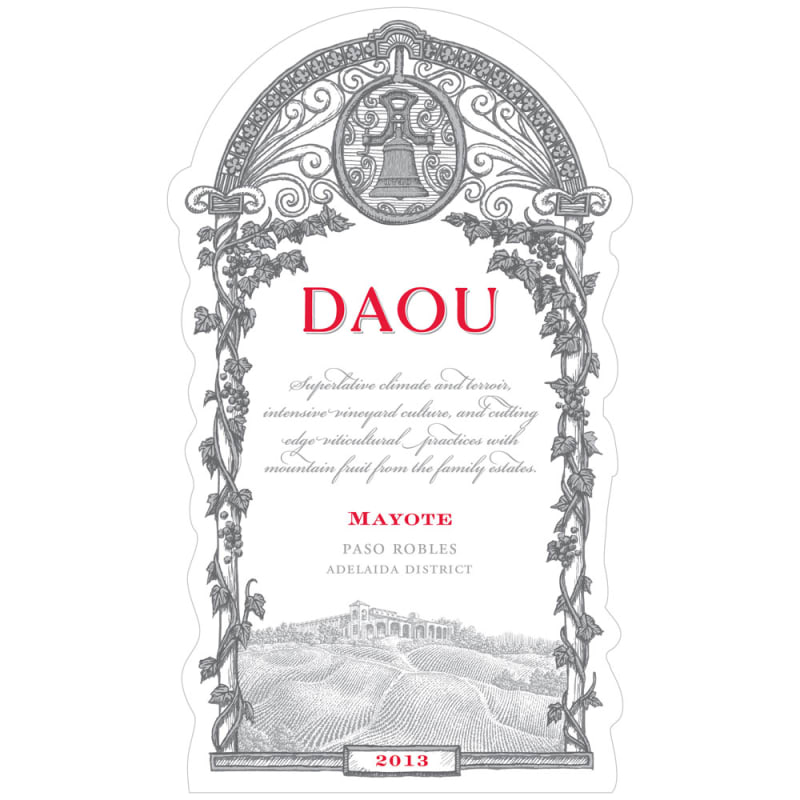 DAOU Estate Mayote 2013 Front Label