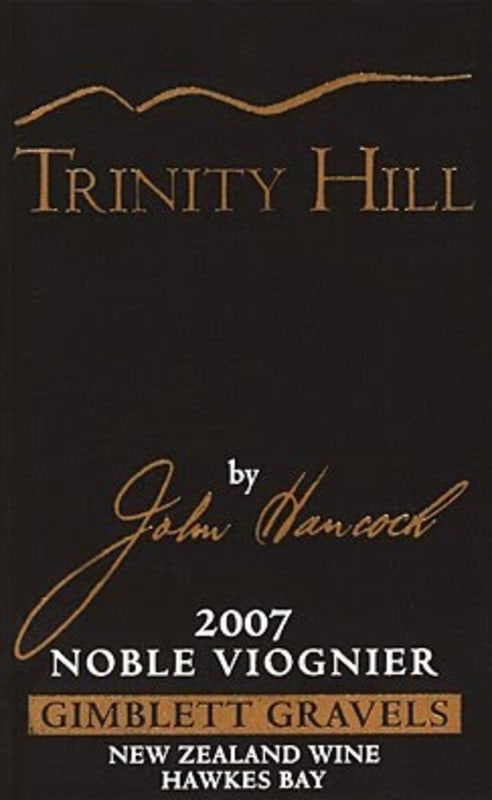 Trinity Hill Hawke's Bay Gimblett Gravels Noble Viognier 2007 Front Label