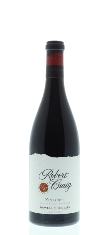 Robert Craig Cellars Black Sears Vineyard Zinfandel 2013 Front Bottle Shot