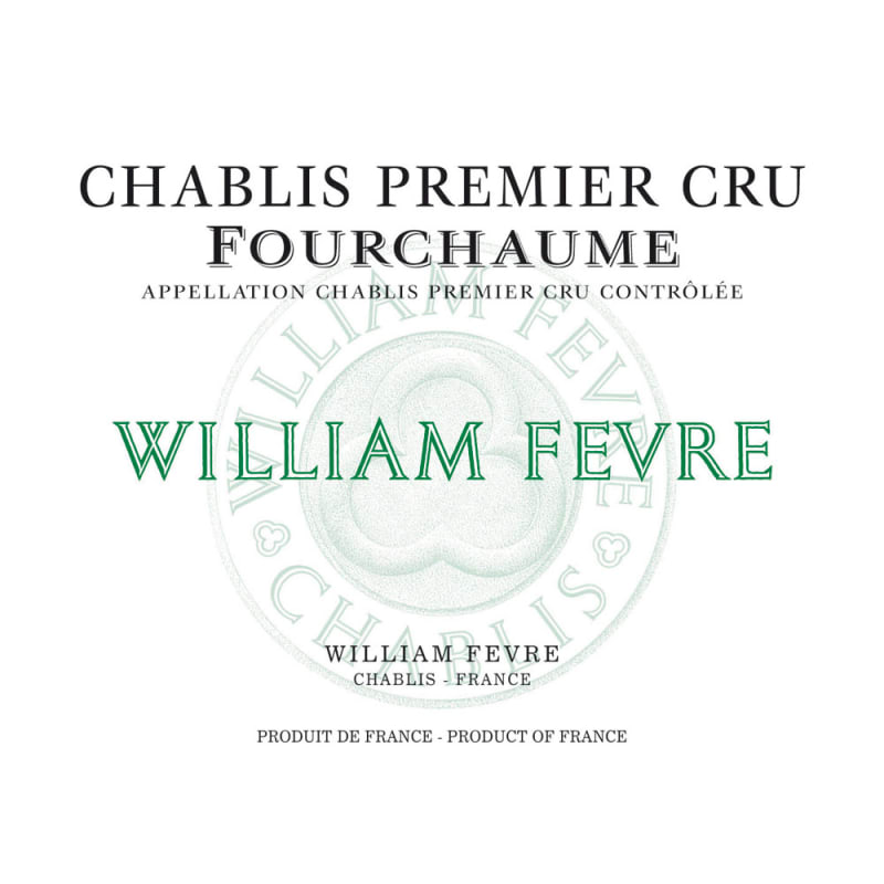 William Fevre Chablis Fourchaume Premier Cru (375ML half-bottle) 2013 Front Label