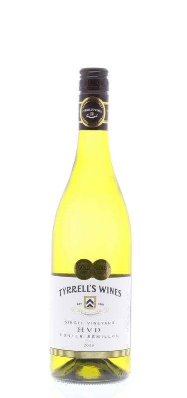 Tyrrell's HVD Semillon 2010 Front Bottle Shot