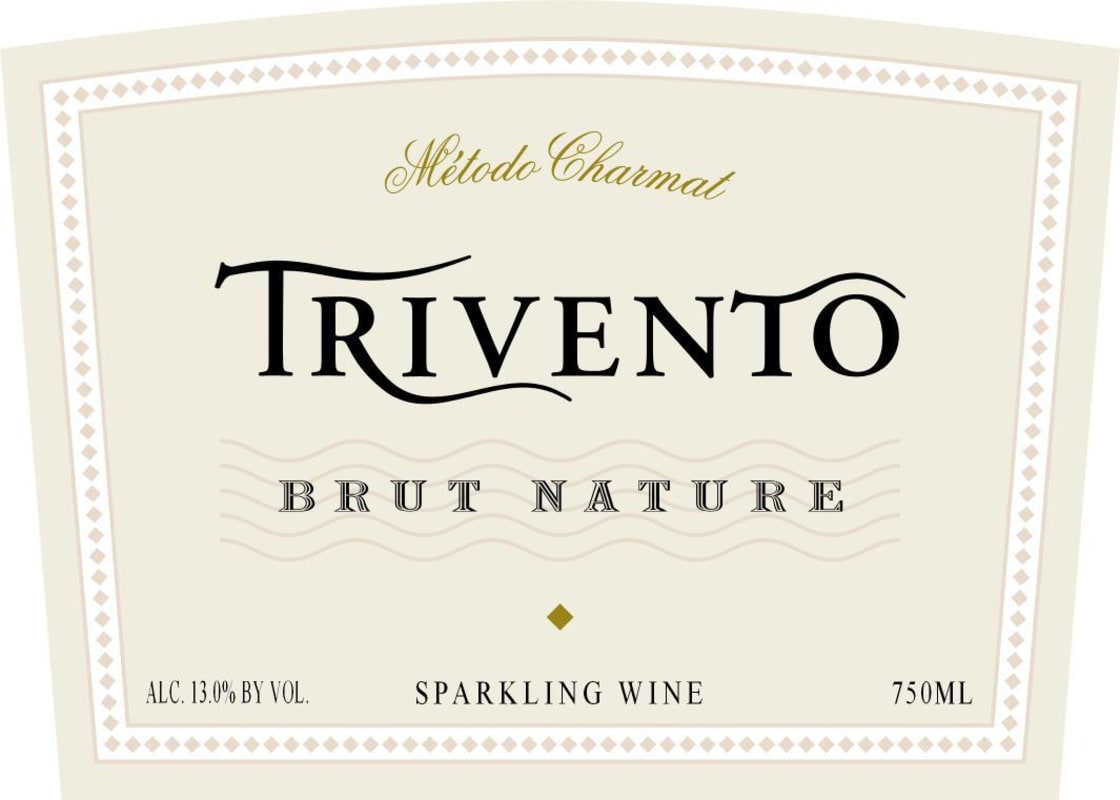 Trivento Brut Nature 2009 Front Label
