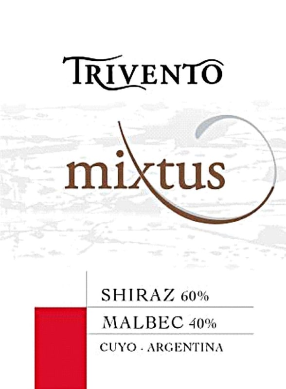 Trivento Mixtus Shiraz - Malbec 2015 Front Label