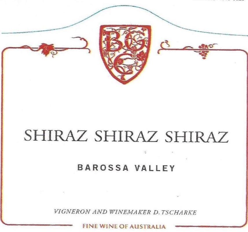 Tscharke Shiraz 2014 Front Label