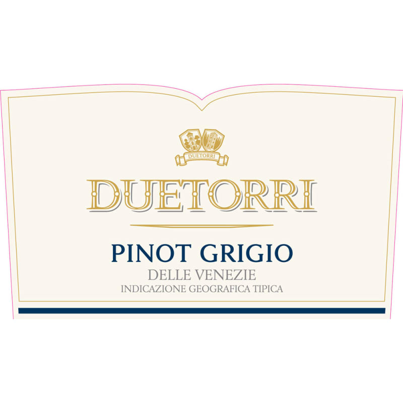 DueTorri Pinot Grigio 2015 Front Label