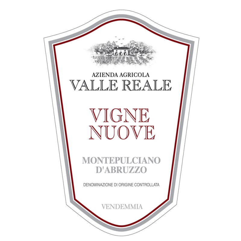 Valle Reale Vigne Nuove Montepulciano d'Abruzzo 2015 Front Label