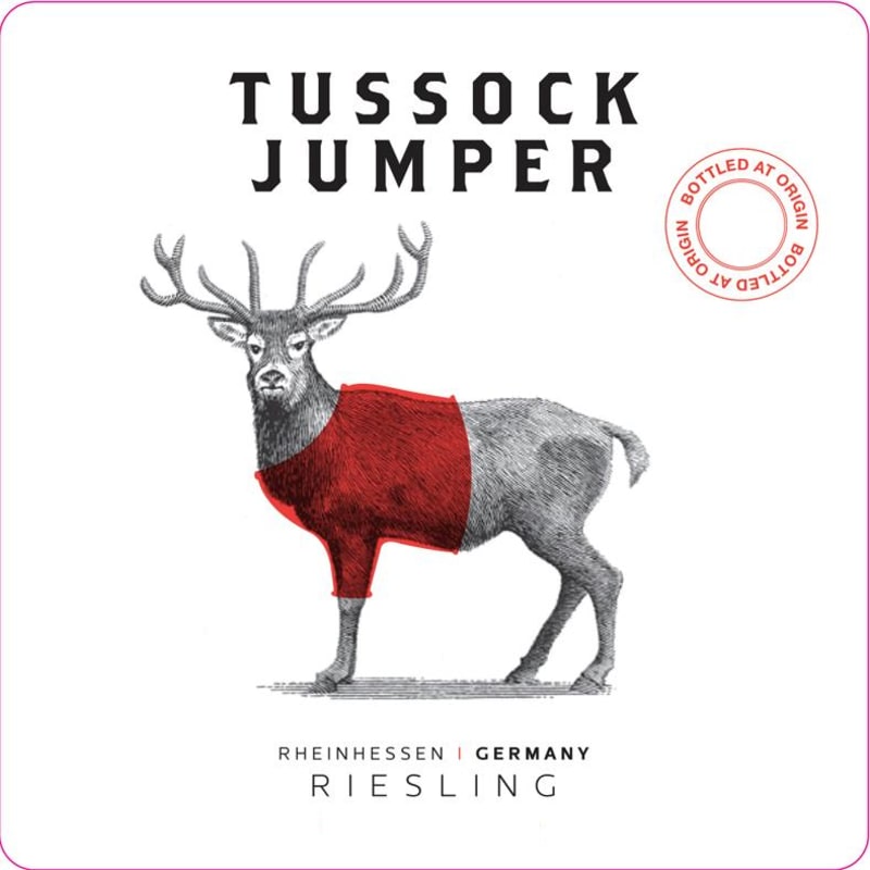 Tussock Jumper Riesling 2014 Front Label
