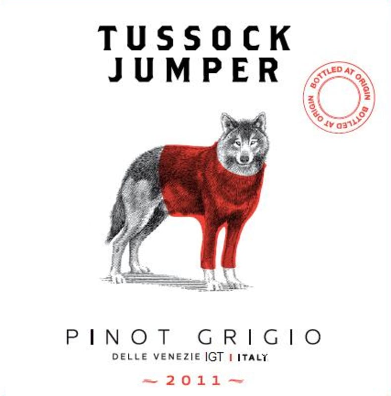 Tussock Jumper delle Venezie Pinot Grigio 2011 Front Label