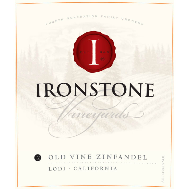 Ironstone Reserve Old Vine Zinfandel 2014 Front Label