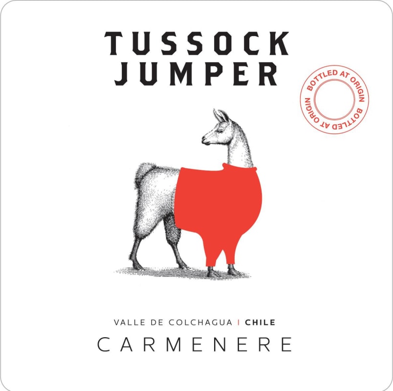 Tussock Jumper Carmenere 2015 Front Label