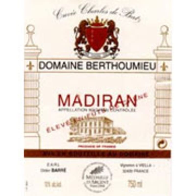 Domaine Berthoumieu Madrian 1990 Front Label