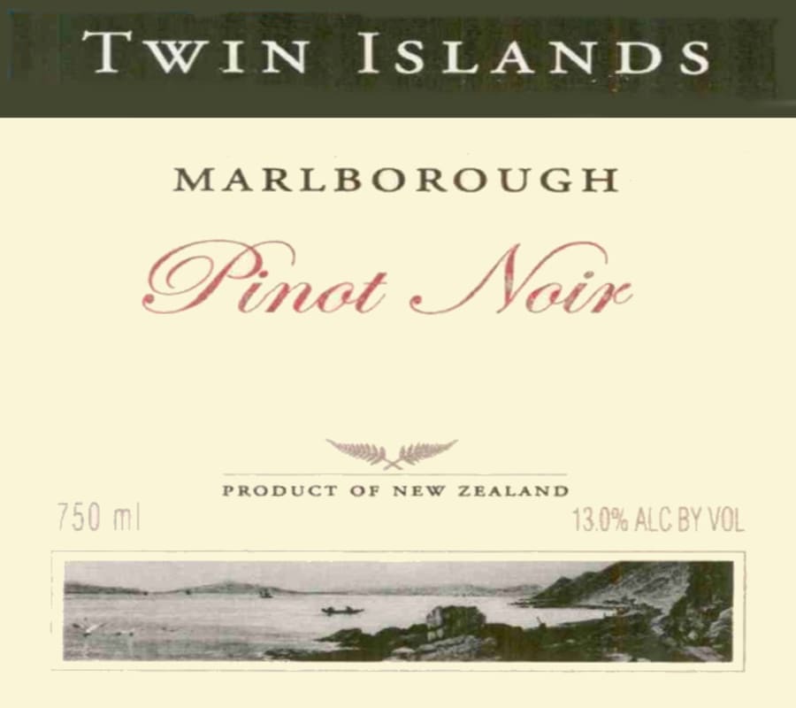 Twin Islands Pinot Noir 2007 Front Label