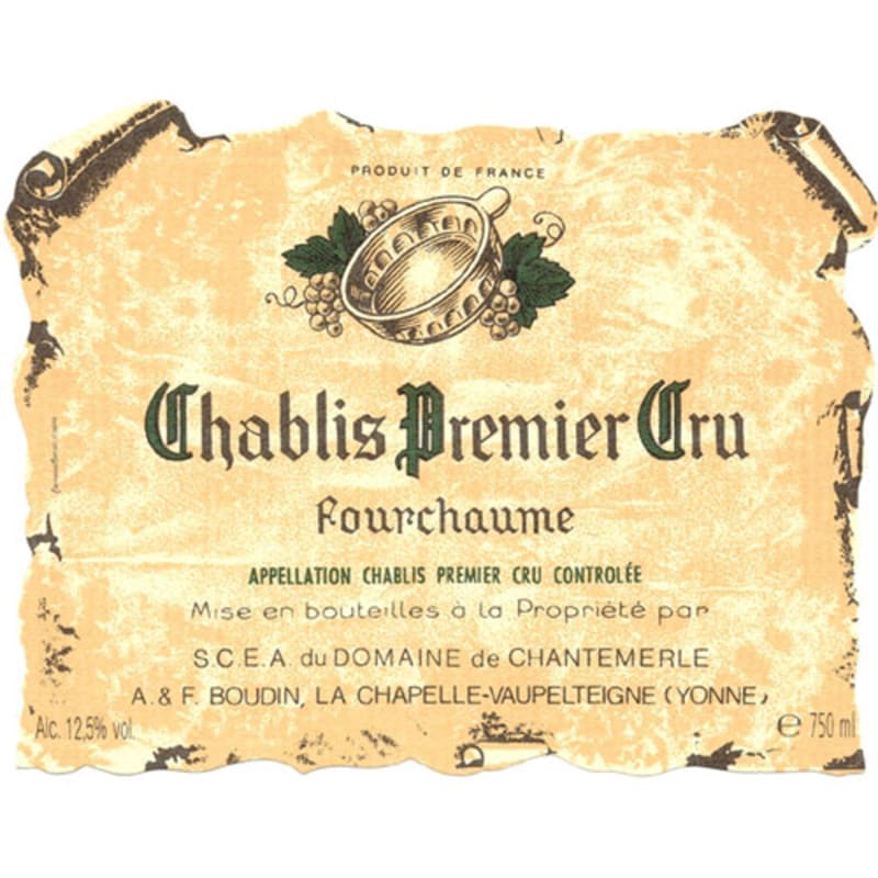Boudin Chablis Fourchaume Premier Cru 2015 Front Label