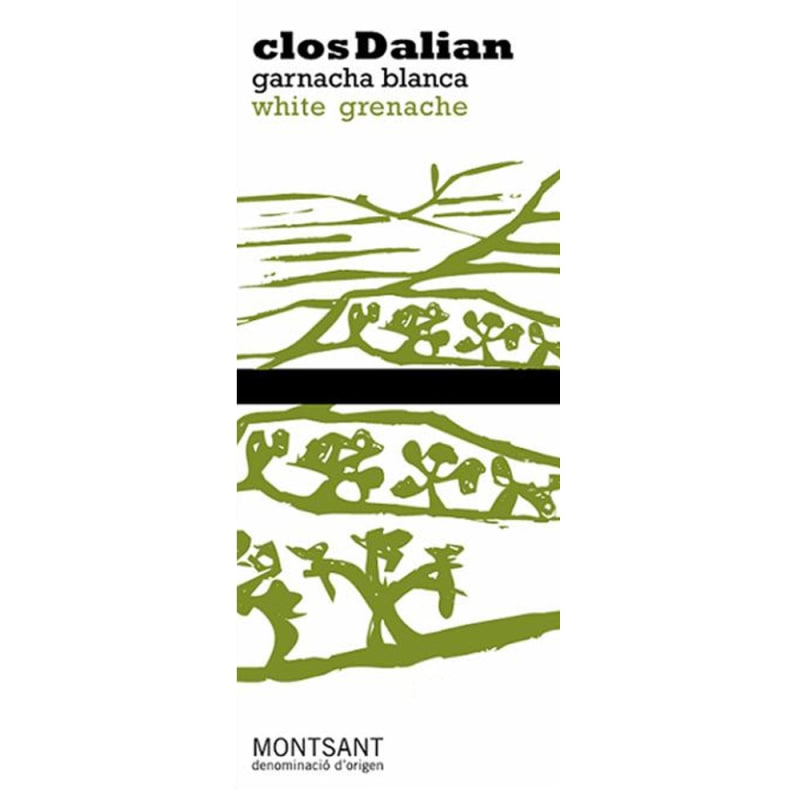 Clos Dalian Garnacha Blanca 2015 Front Label