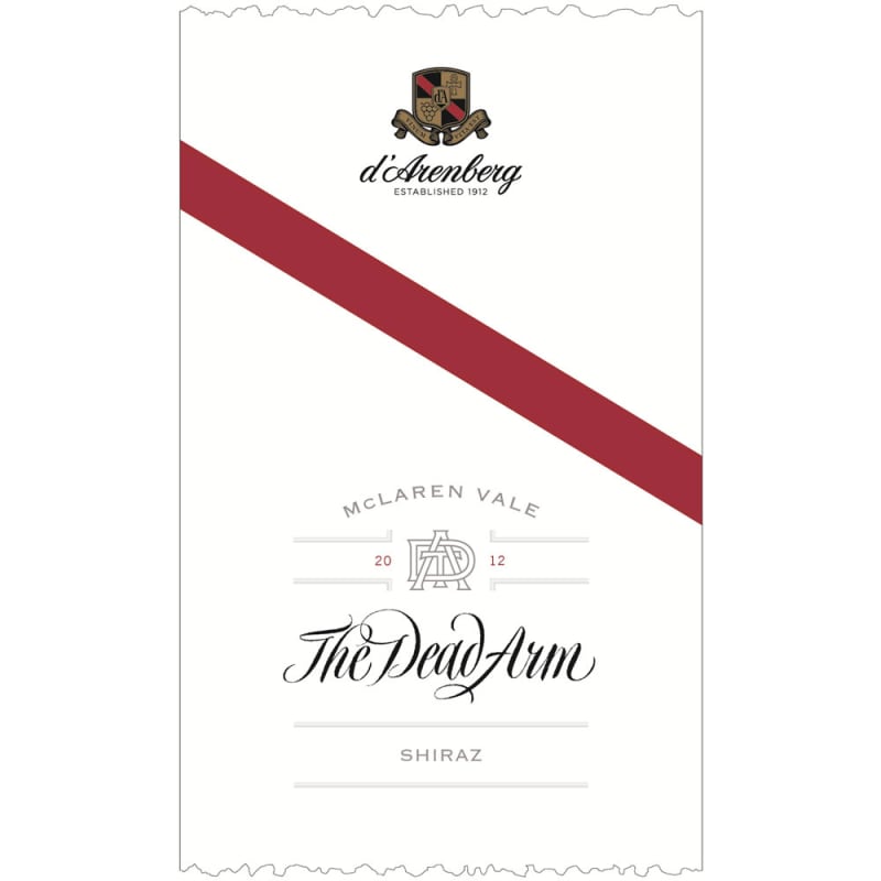 d'Arenberg The Dead Arm Shiraz 2012 Front Label