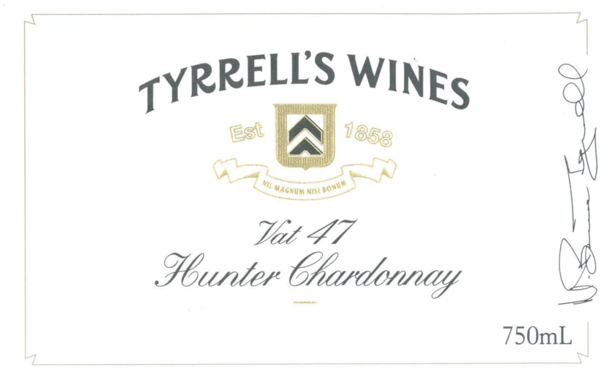 Tyrrell's Vat 47 Chardonnay 2009 Front Label
