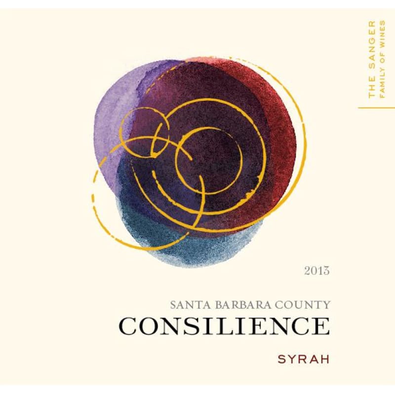 Consilience Syrah 2013 Front Label