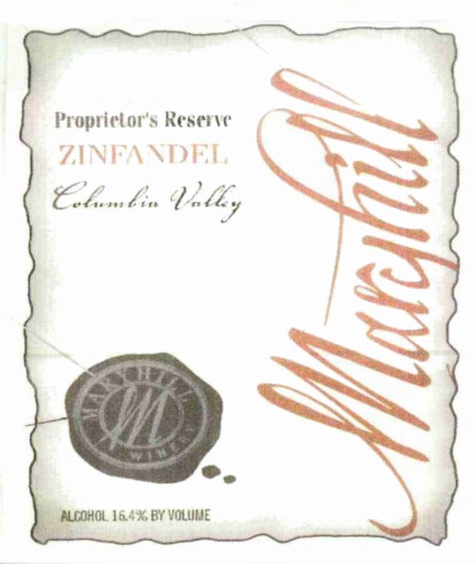 Maryhill Proprietor's Reserve Zinfandel 2009 Front Label