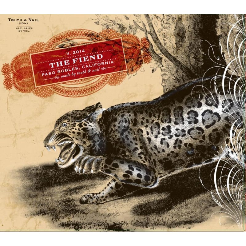 Tooth & Nail The Fiend Toliver Ranch Vineyard 2014 Front Label