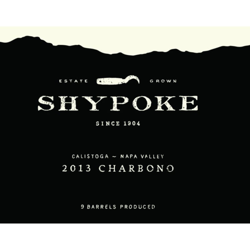 Shypoke Charbono 2013 Front Label