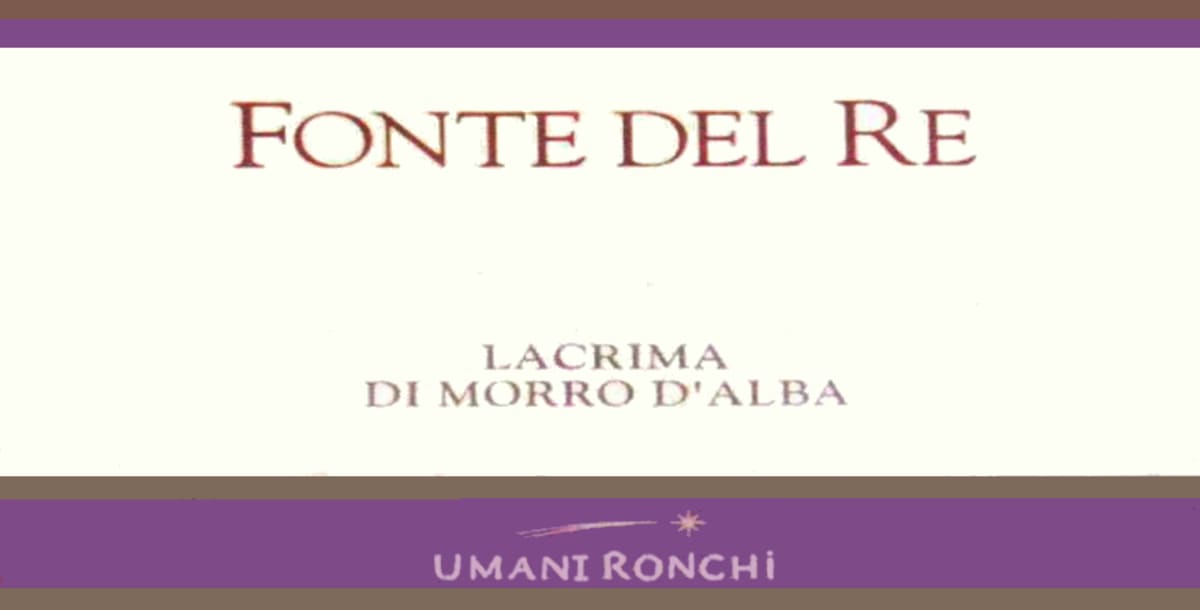 Umani Ronchi Lacrima di Morro d'Alba Fonte del Re 2011 Front Label