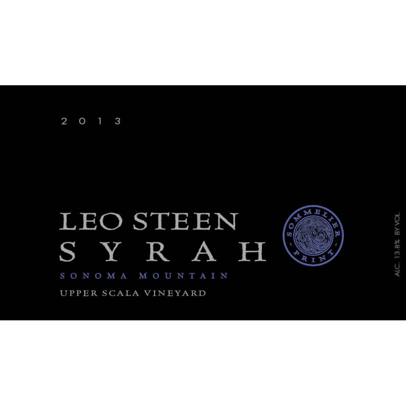 Leo Steen Scala Vineyard Syrah 2013 Front Label