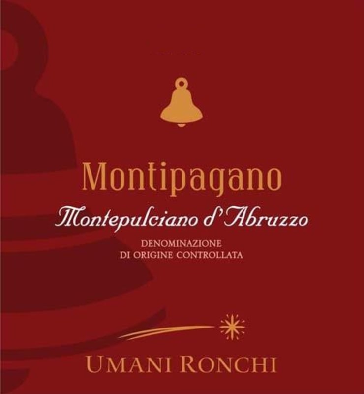 Umani Ronchi Montepulciano d'Abruzzo Montipagano 2014 Front Label