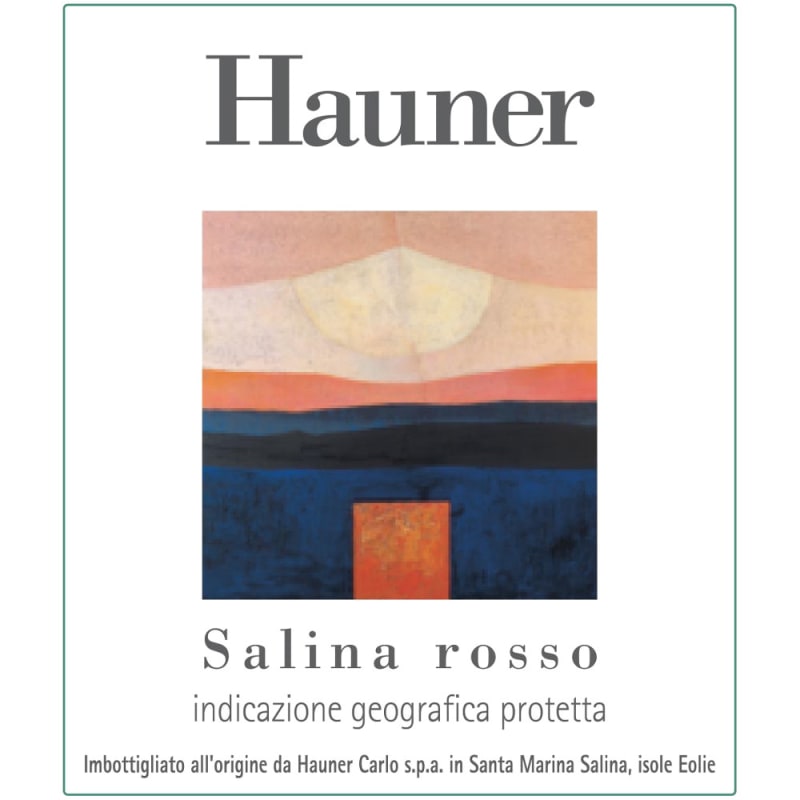 Hauner Salina Rosso 2013 Front Label