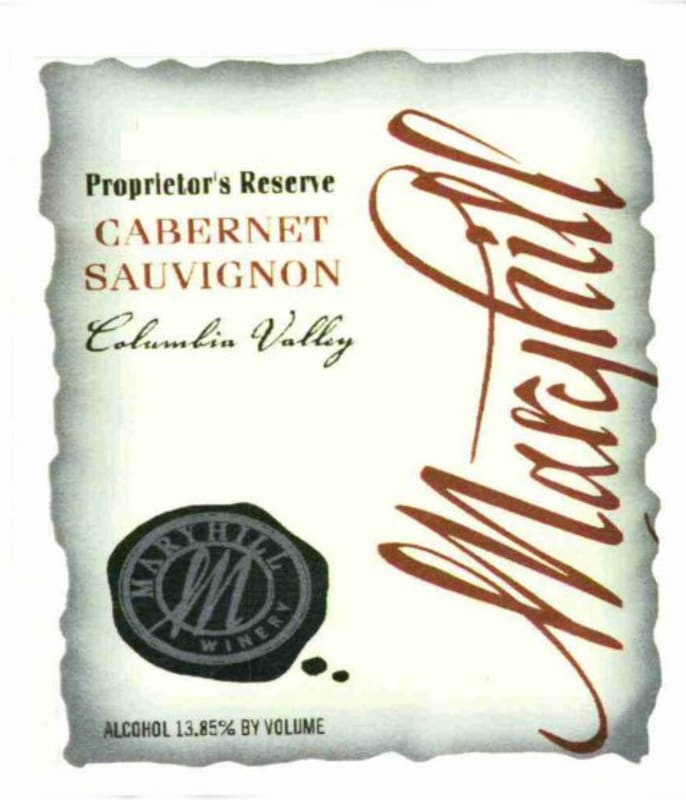 Maryhill Proprietor's Reserve Cabernet Sauvignon 2012 Front Label