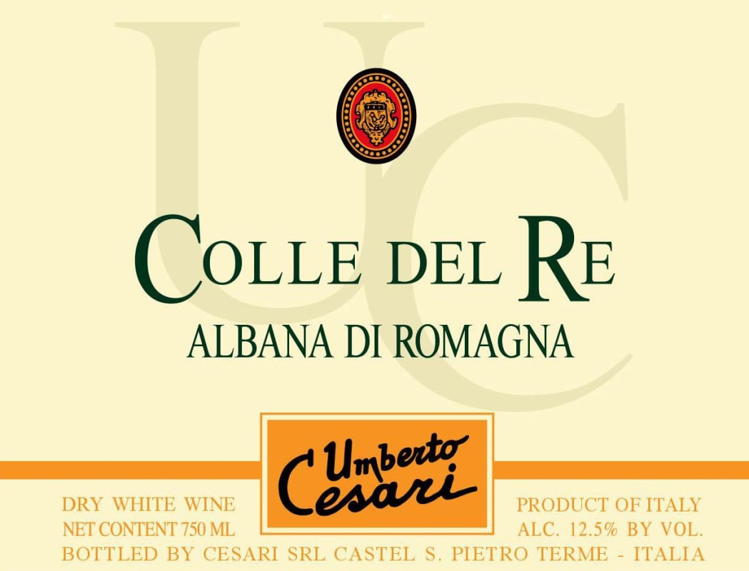 Cesari, U Albana di Romagna Colle del Re 2011 Front Label