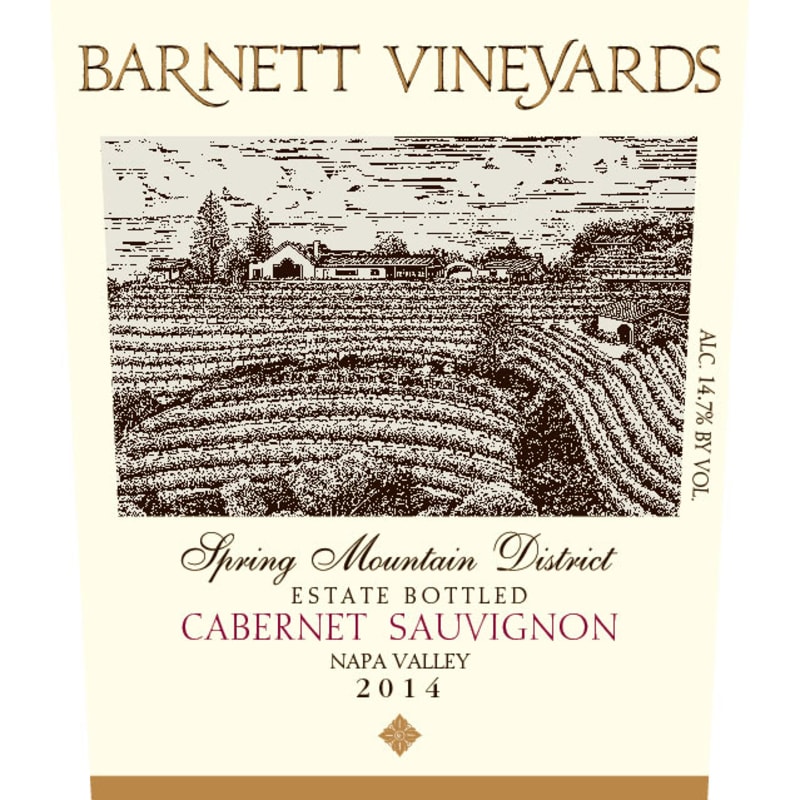 Barnett Vineyards Spring Mountain Cabernet Sauvignon (1.5L Magnum) 2014 Front Label