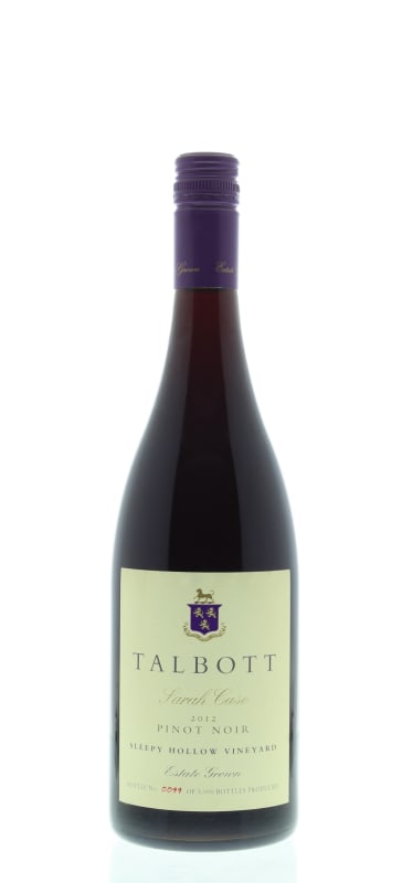 Talbott Sarah Case Pinot Noir 2012 Front Bottle Shot