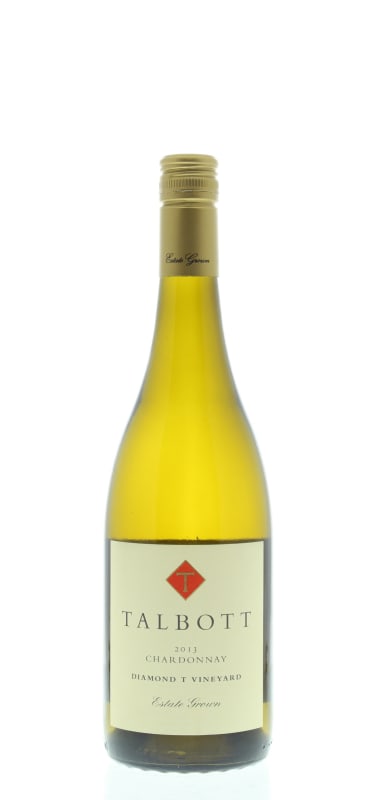 Talbott Diamond T Estate Chardonnay 2013 Front Bottle Shot