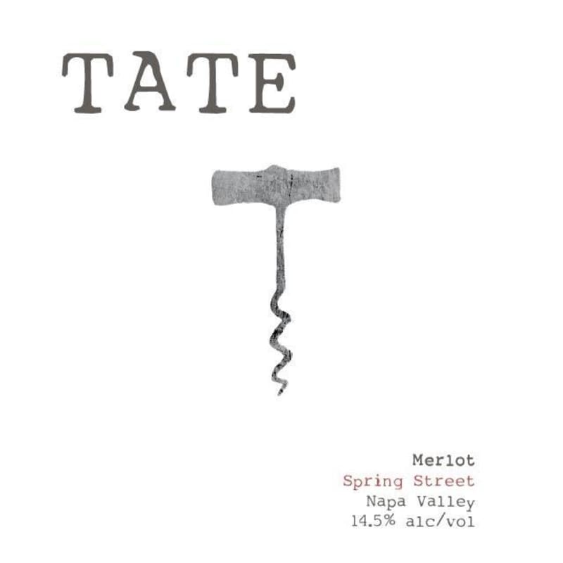 TATE Spring Street Merlot 2013 Front Label