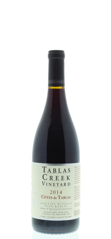 Tablas Creek Cotes de Tablas Rouge 2014 Front Bottle Shot