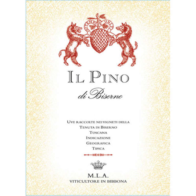Tenuta di Biserno Il Pino 2013 Front Label
