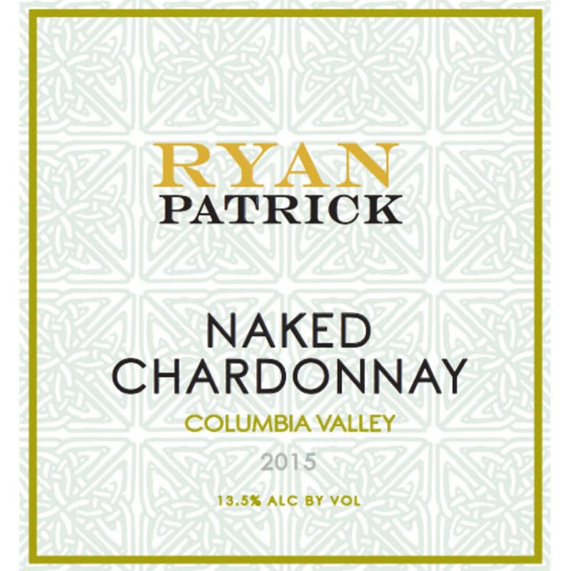 Ryan Patrick Naked Chardonnay 2015 Front Label