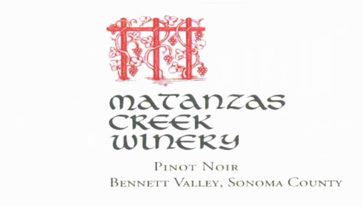 Matanzas Creek Pinot Noir 2008 Front Label