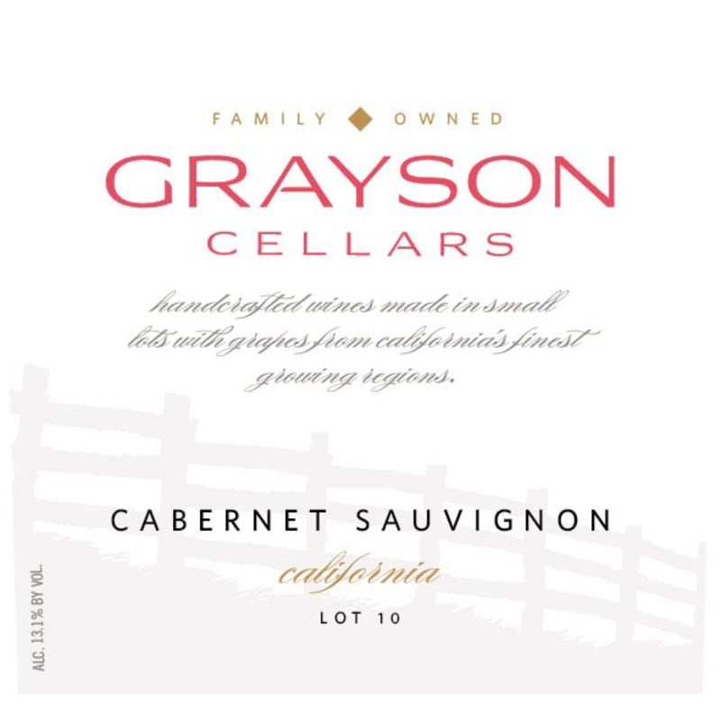Grayson Cellars Cabernet Sauvignon 2015 Front Label