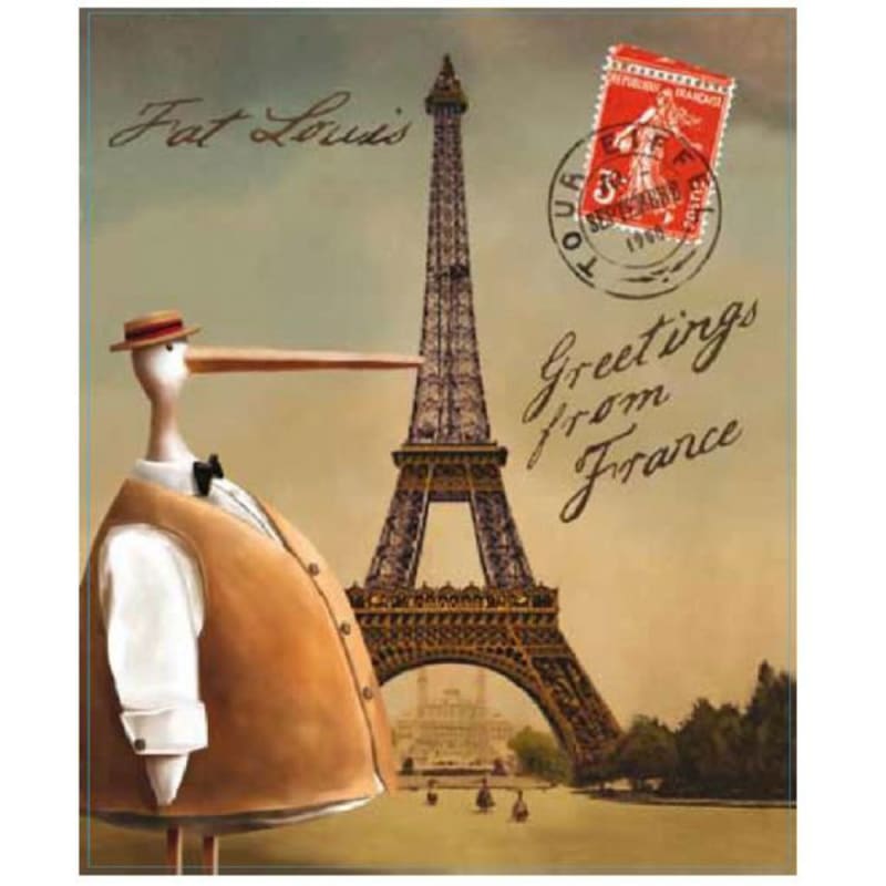 Fat Louis Greetings from France 2015 Front Label